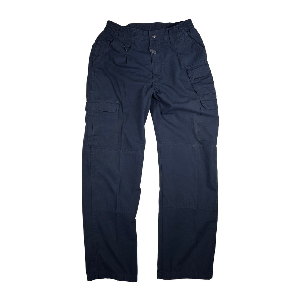 Propper Mens Tactical Pants 34/32 Blue Cargo Elastic Waist Utility